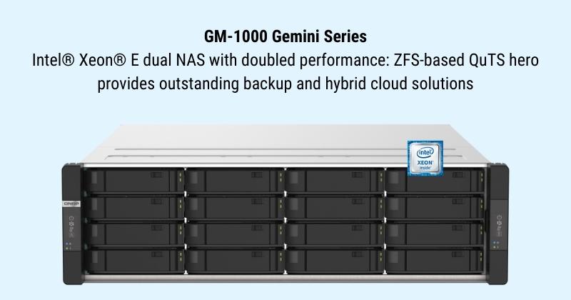 QNAP ra mắt NAS GM-1000 QuTS: Intel Xeon E Dual NAS