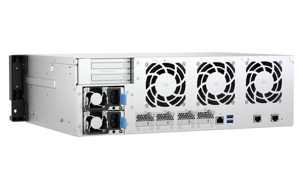 TS-h1655XeU-RP - NAS rackmount độ sâu ngắn ZFS 10GbE