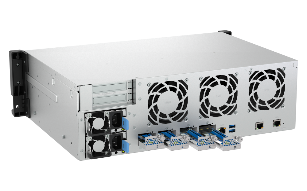 TS-h1655XeU-RP - NAS rackmount độ sâu ngắn ZFS 10GbE