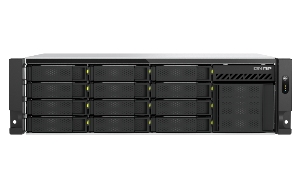 TS-h1655XeU-RP - NAS rackmount độ sâu ngắn ZFS 10GbE