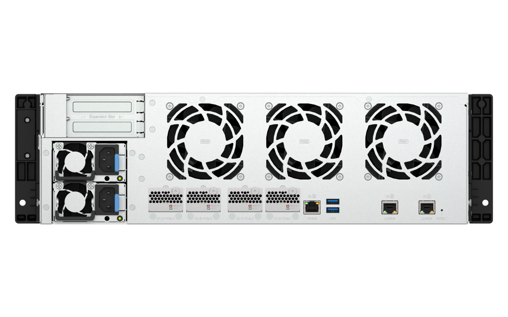 TS-h1655XeU-RP - NAS rackmount độ sâu ngắn ZFS 10GbE